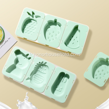 Moule de crème glacée en forme de fruits en silicone